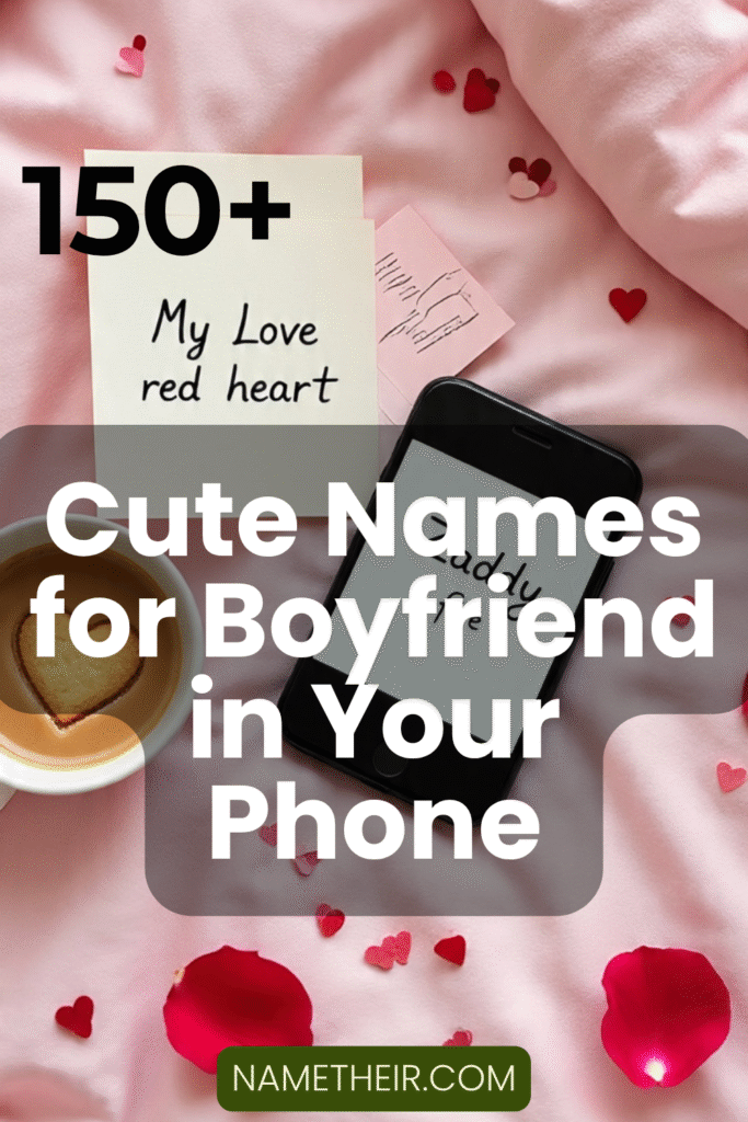 Cute Names for Boyfriend in Your Phone