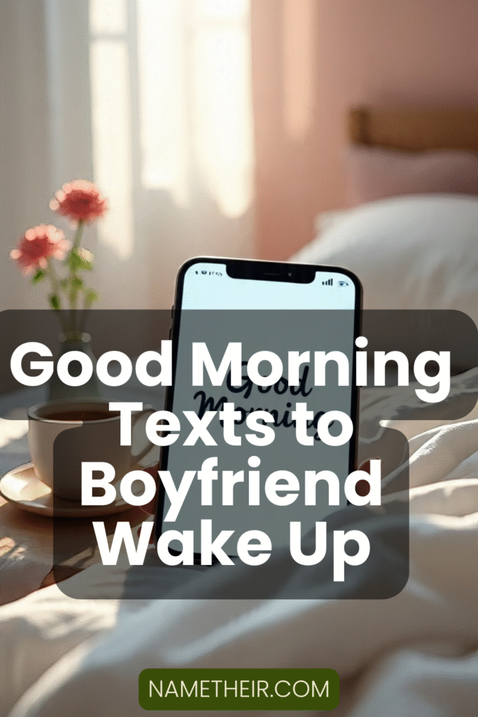 Good Morning Texts to Boyfriend Wake Up