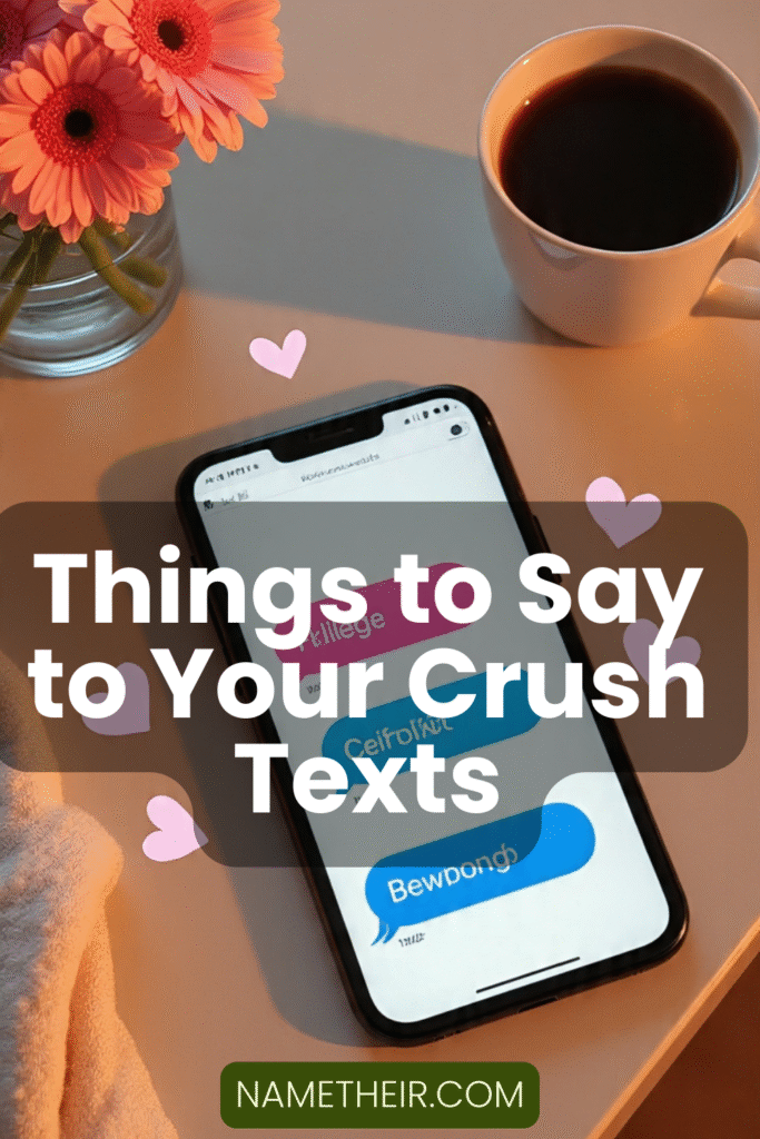 Things to Say to Your Crush Texts