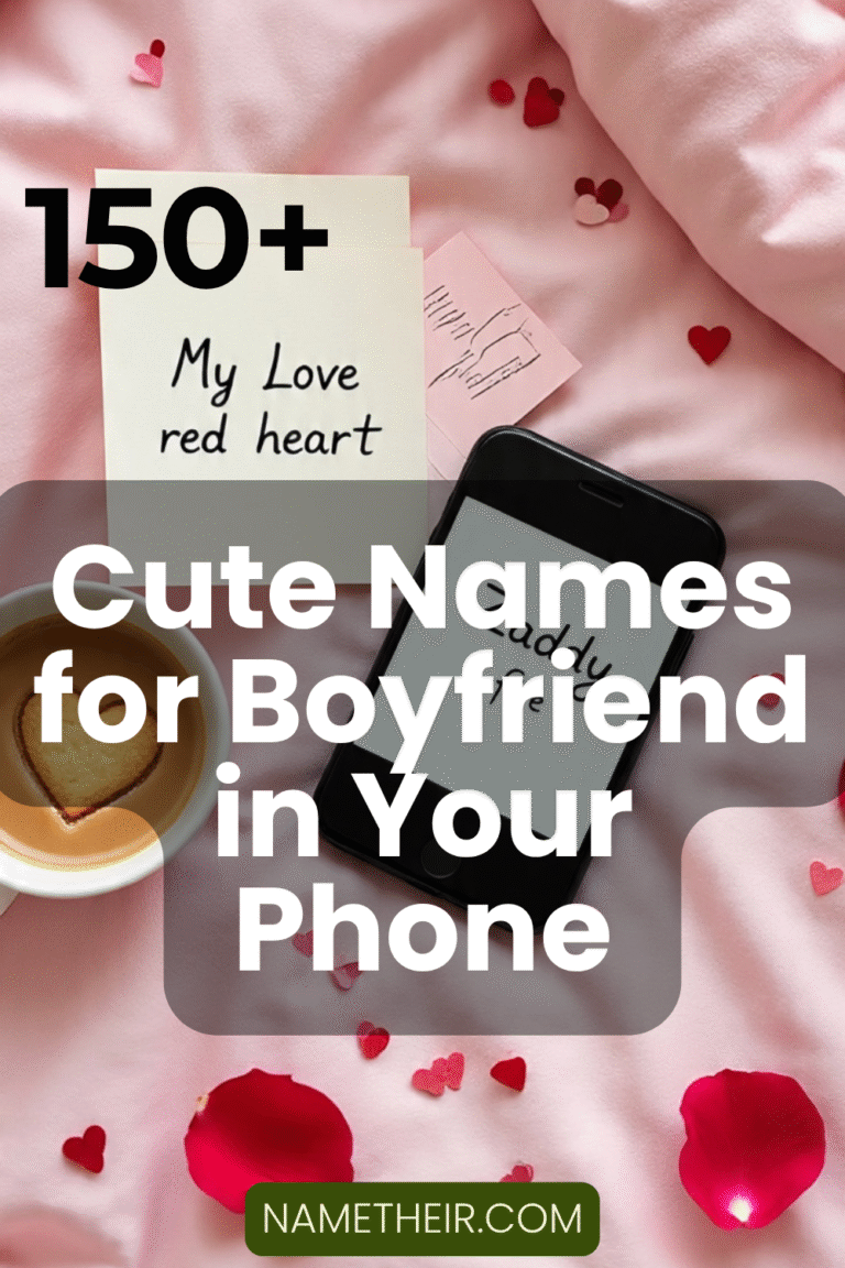 Cute Names for Boyfriend in Your Phone