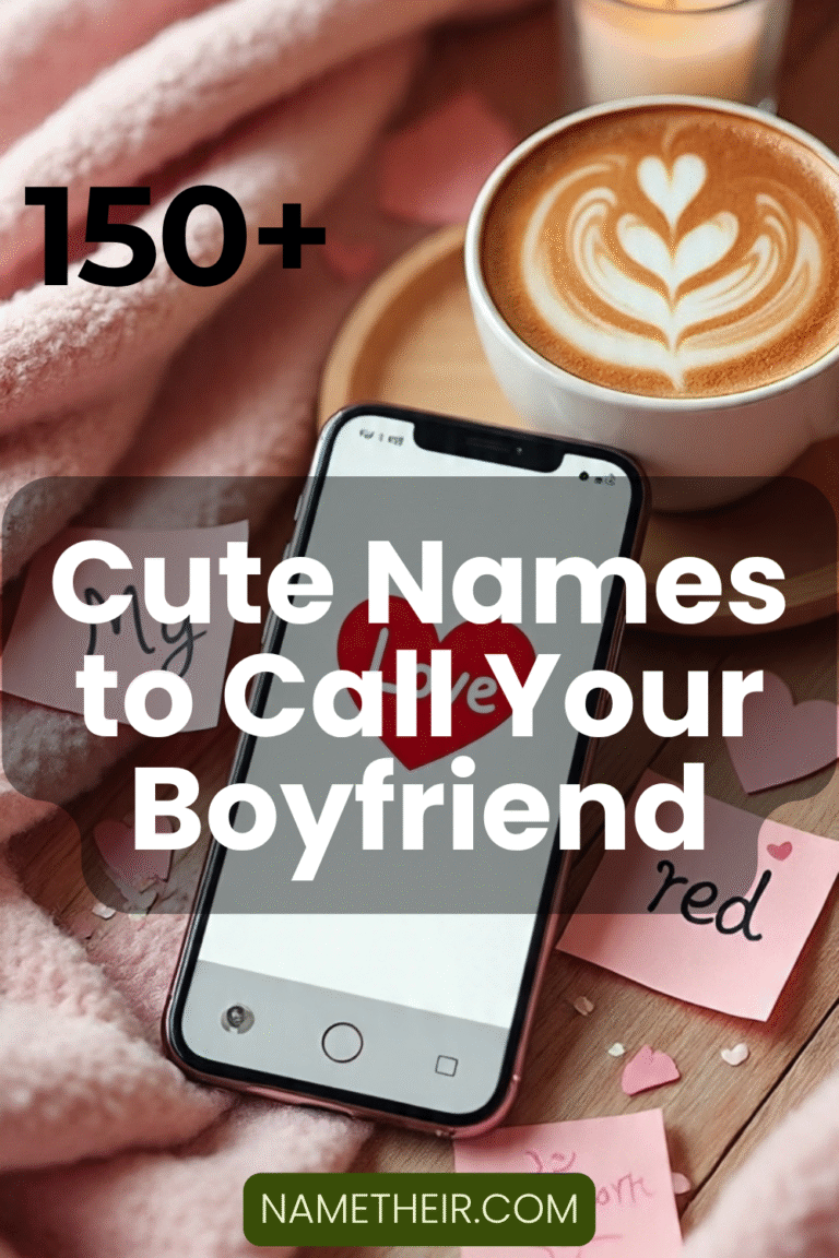 Cute Names to Call Your Boyfriend