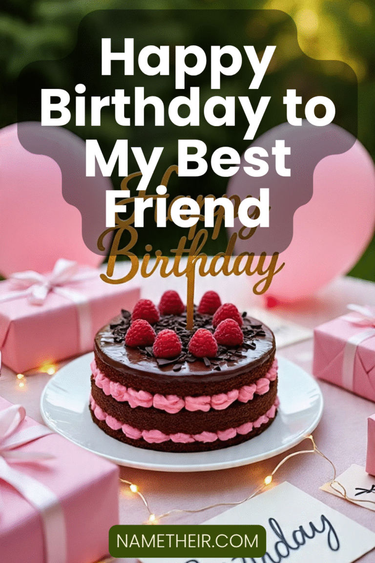 Happy Birthday to My Best Friend