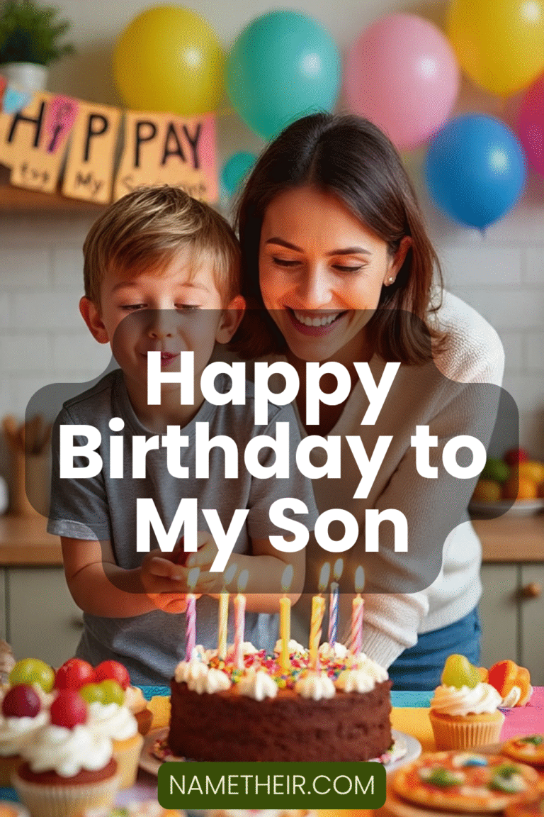 Happy Birthday to My Son