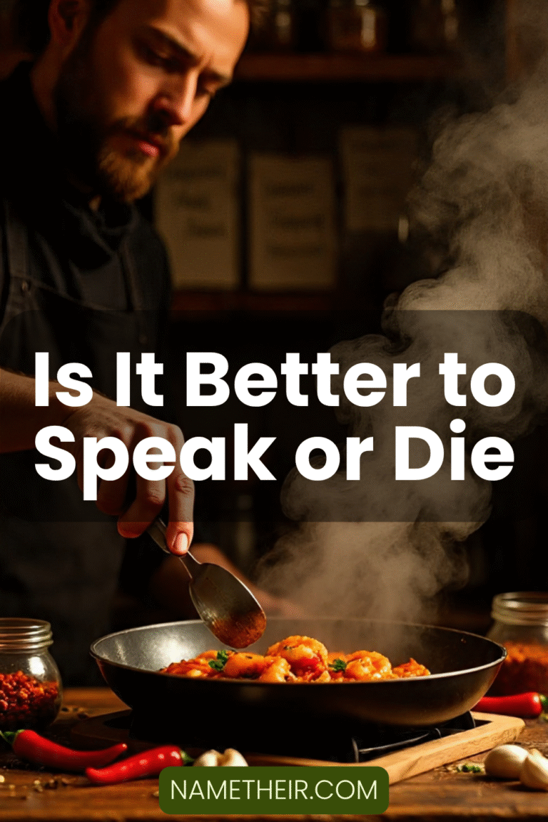 Is It Better to Speak or Die
