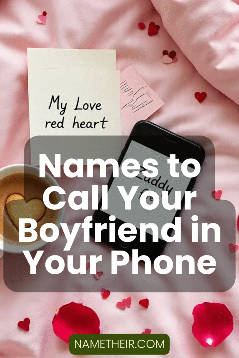 Names to Call Your Boyfriend in Your Phone