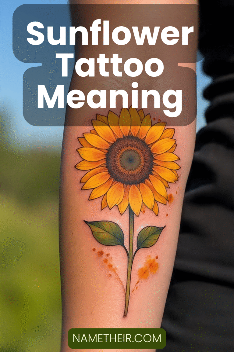 Sunflower Tattoo Meaning