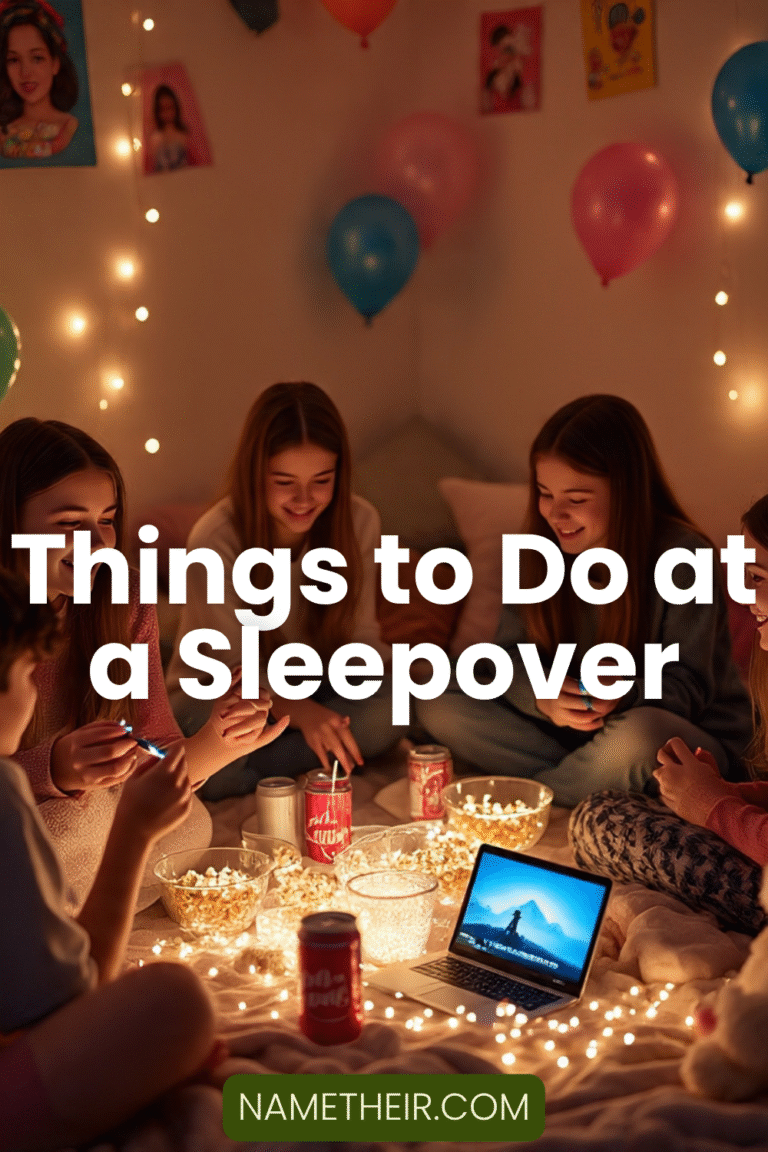 Things to Do at a Sleepover
