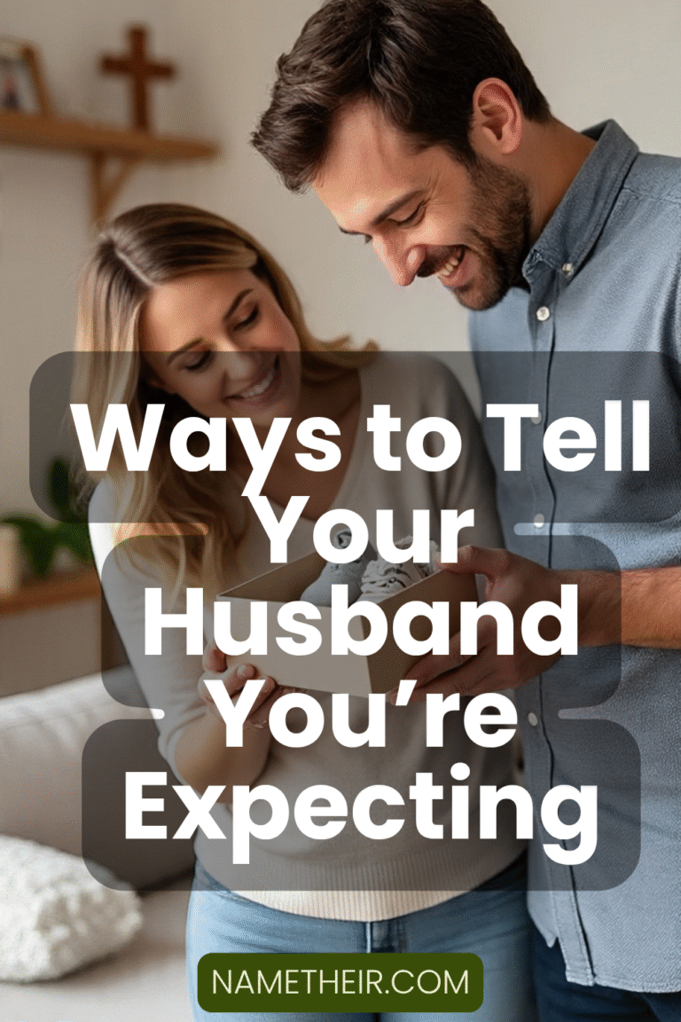 Ways to Tell Your Husband You’re Expecting