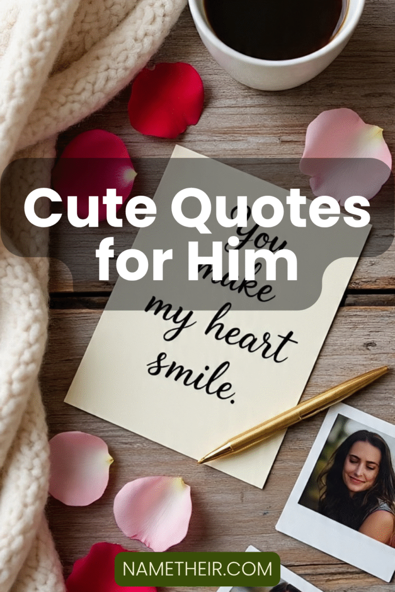 Cute Quotes for Him