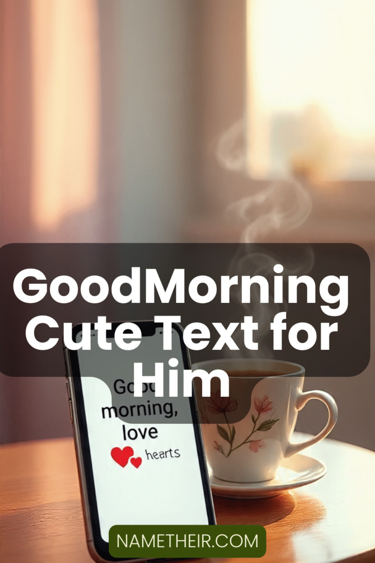 GoodMorning Cute Text for Him