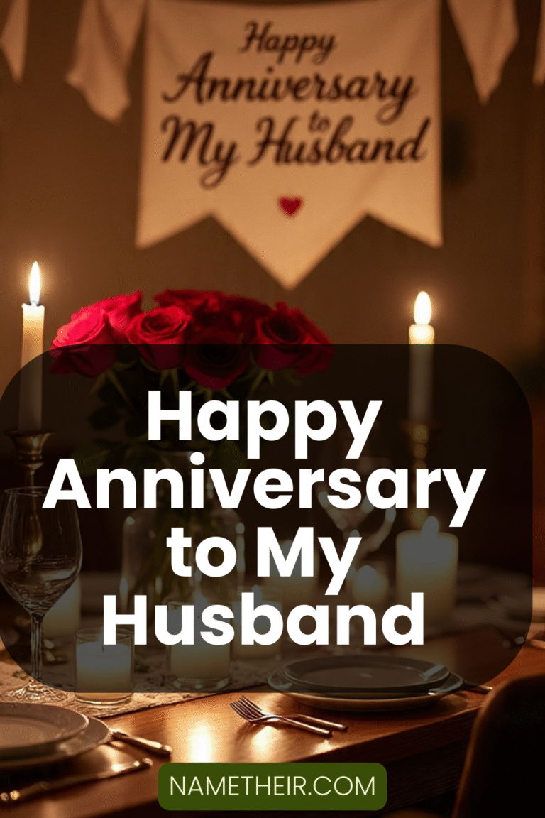 Happy Anniversary to My Husband