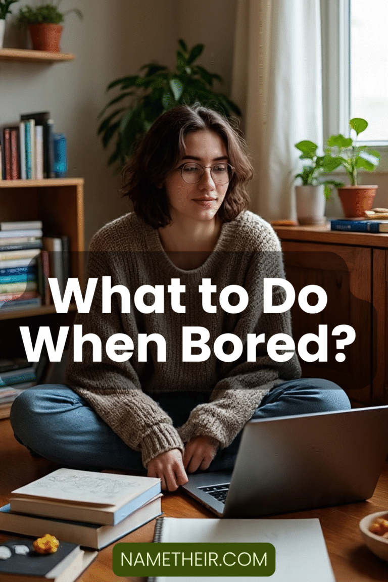 What to Do When Bored