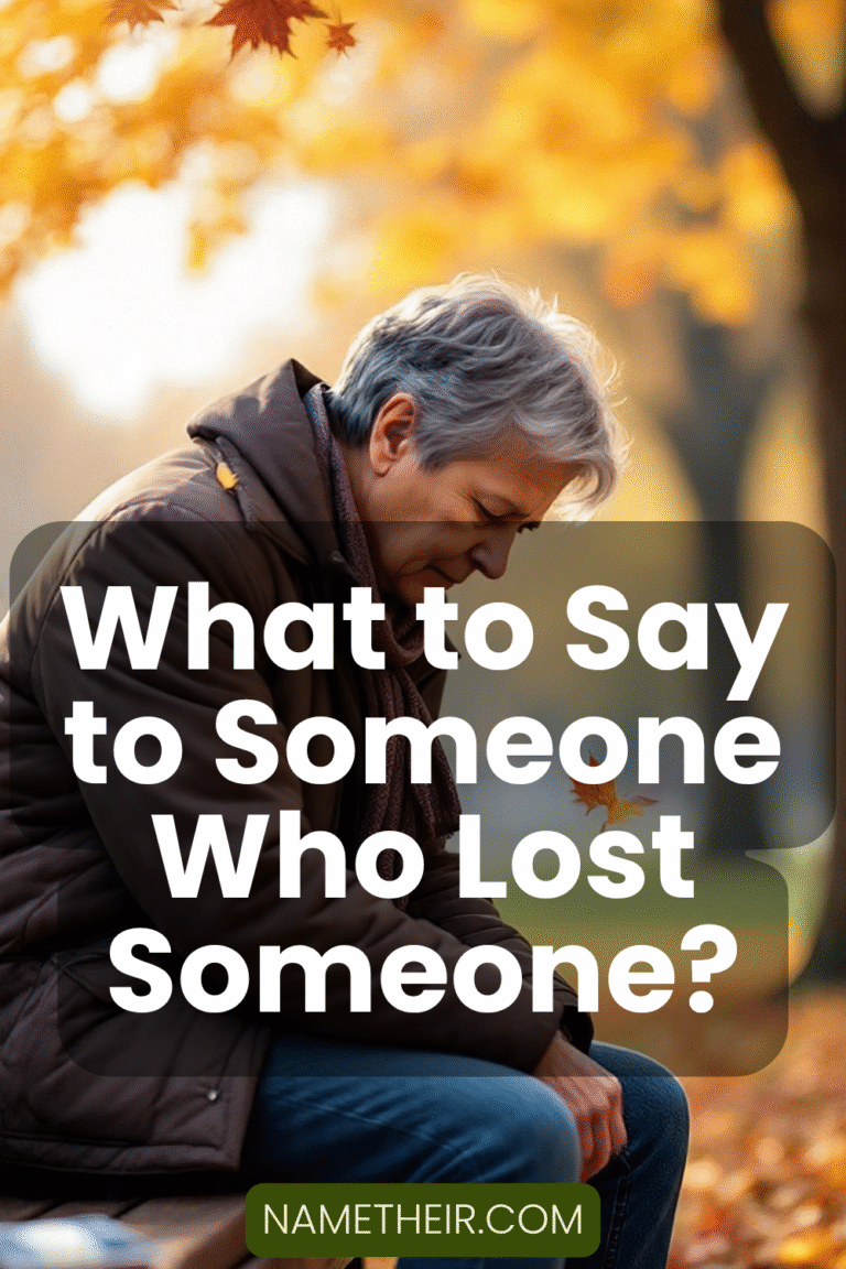 What to Say to Someone Who Lost Someone