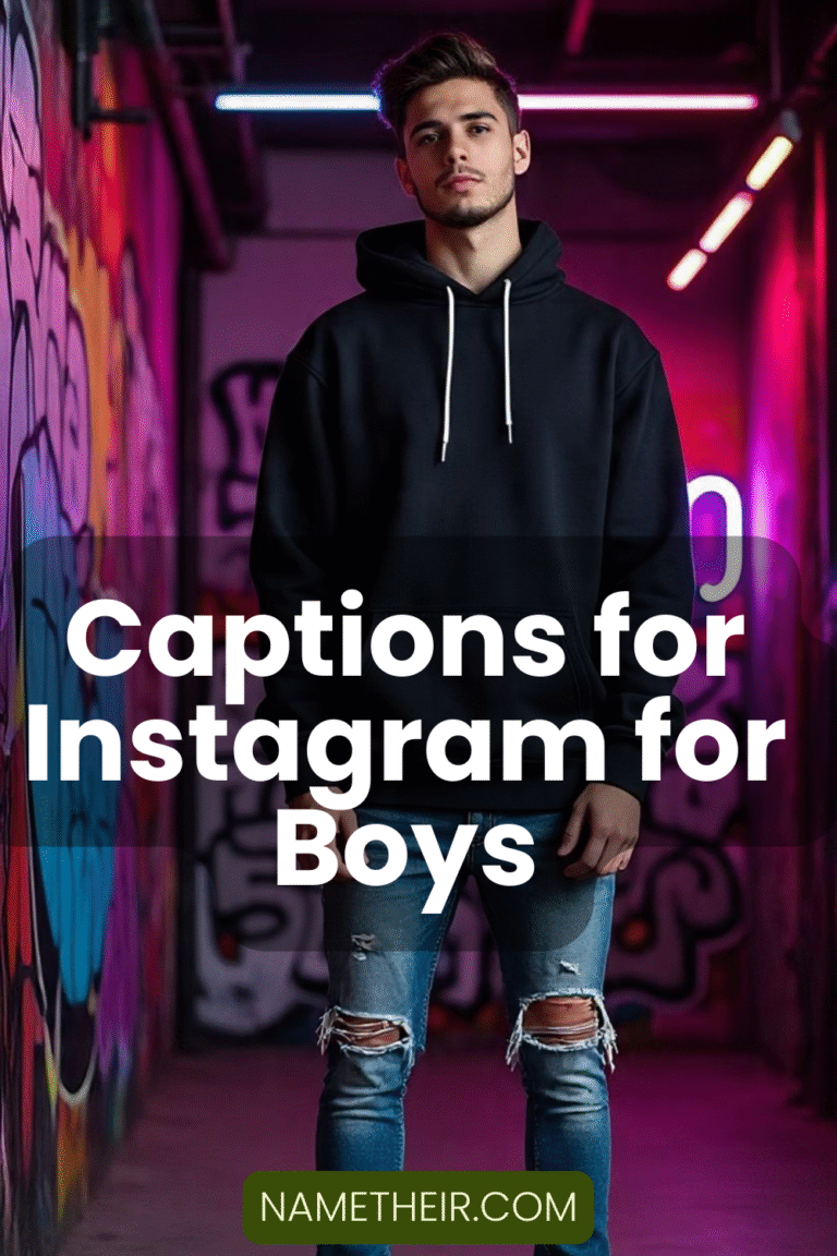 Captions for Instagram for Boys
