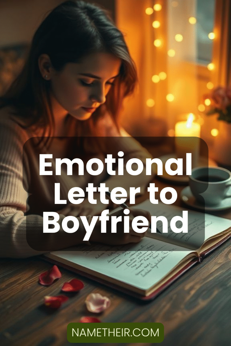 Emotional Letter to Boyfriend